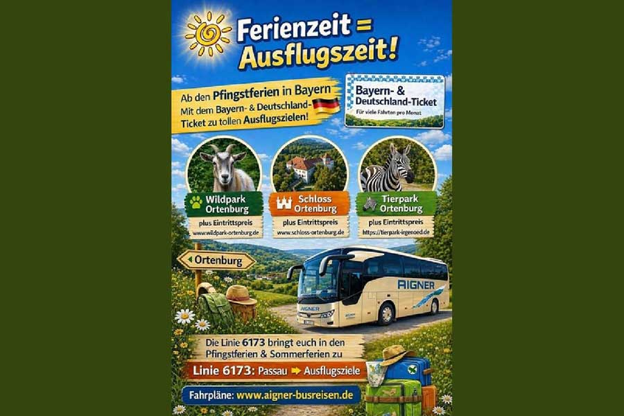 Neue Buslinie für die Ferienzeit!